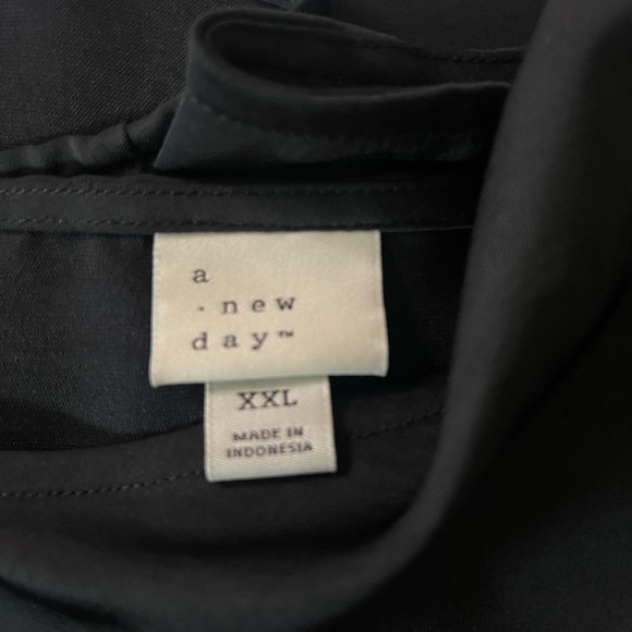 A New Day V-Neck Cami Tank Top Shirt Black Size XXL - Picture 5 of 5